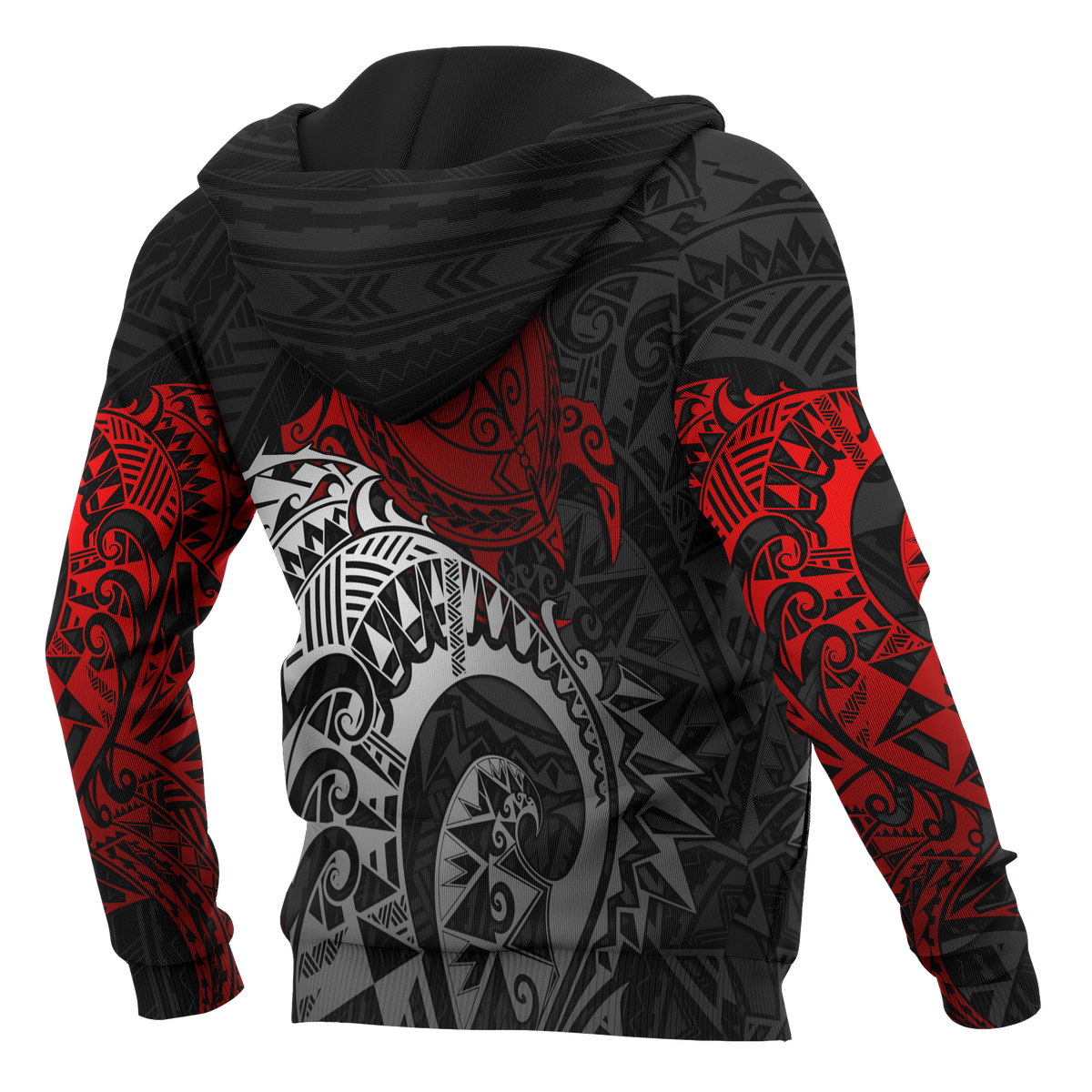 Polynesian Hawaii Hoodie Polynesian Turtle (Red) - Polynesian Pride