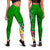 Tonga Custom Personalised Legging - Turtle Plumeria (GREEN) - Polynesian Pride