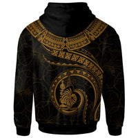 New Caledonia Polynesian Custom Hoodie New Caledonia Waves (Golden) - Polynesian Pride