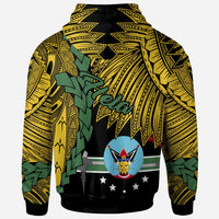 Papua New Guinea Hela Province Polynesian Custom Hoodie Tribal Wave Tattoo - Polynesian Pride