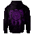 Tahiti Polynesian Custom Zip up Hoodie Vintage Polynesian Turtle (Purple) - Polynesian Pride