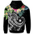 The Philippines Zip up Hoodie Summer Plumeria (Black) - Polynesian Pride