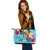 Tokelau Custom Personalised Leather Tote - Tropical Style - Polynesian Pride