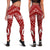 Tonga Women's Legging - Tonga Seal With Polynesian Tattoo Style (Red) - Polynesian Pride