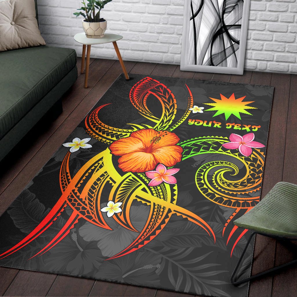 Nauru Polynesian Personalised Area Rug - Legend of Nauru (Reggae) - Polynesian Pride