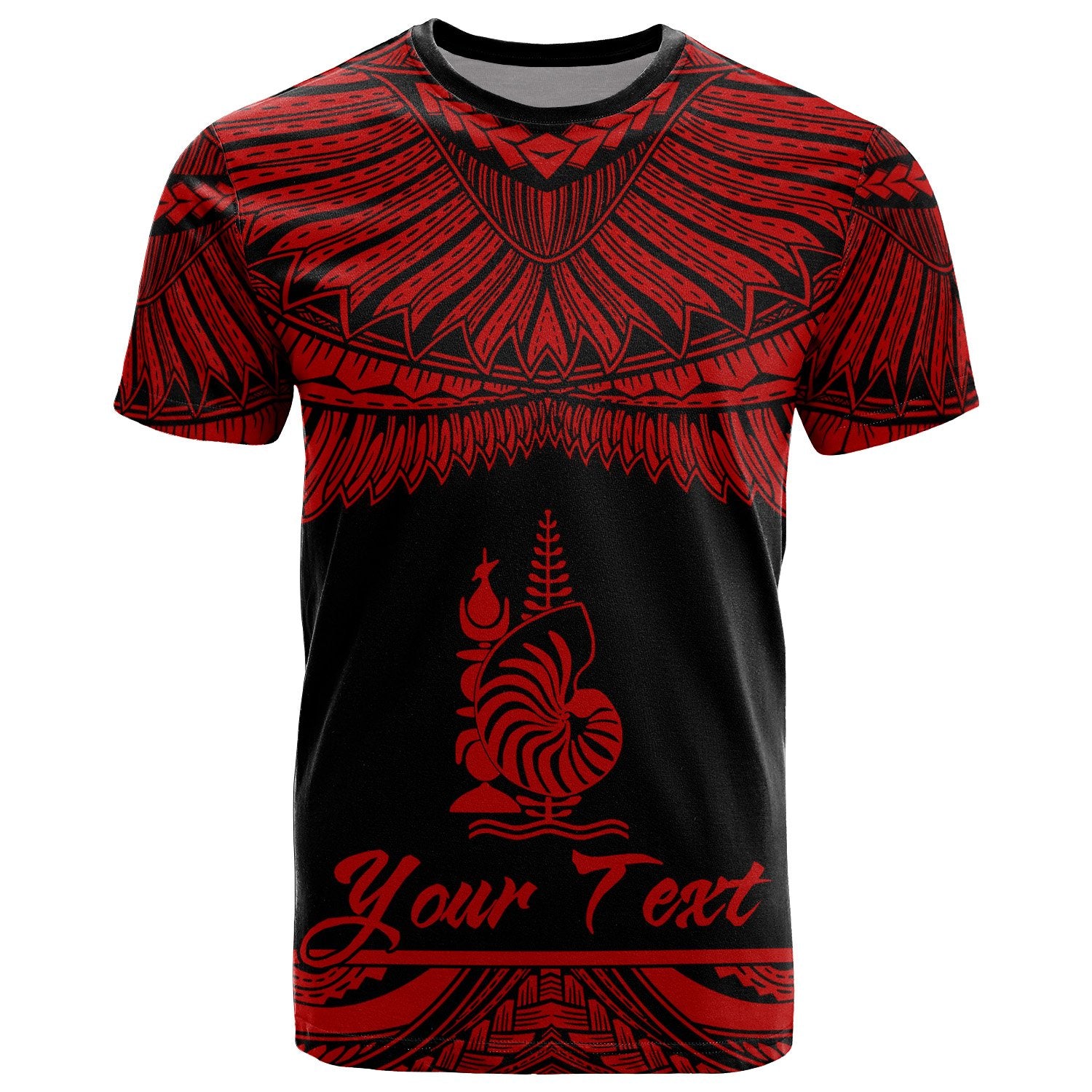 New Caledonia Polynesian Custom T Shirt New Caledonia Pride Red Version Unisex Red - Polynesian Pride