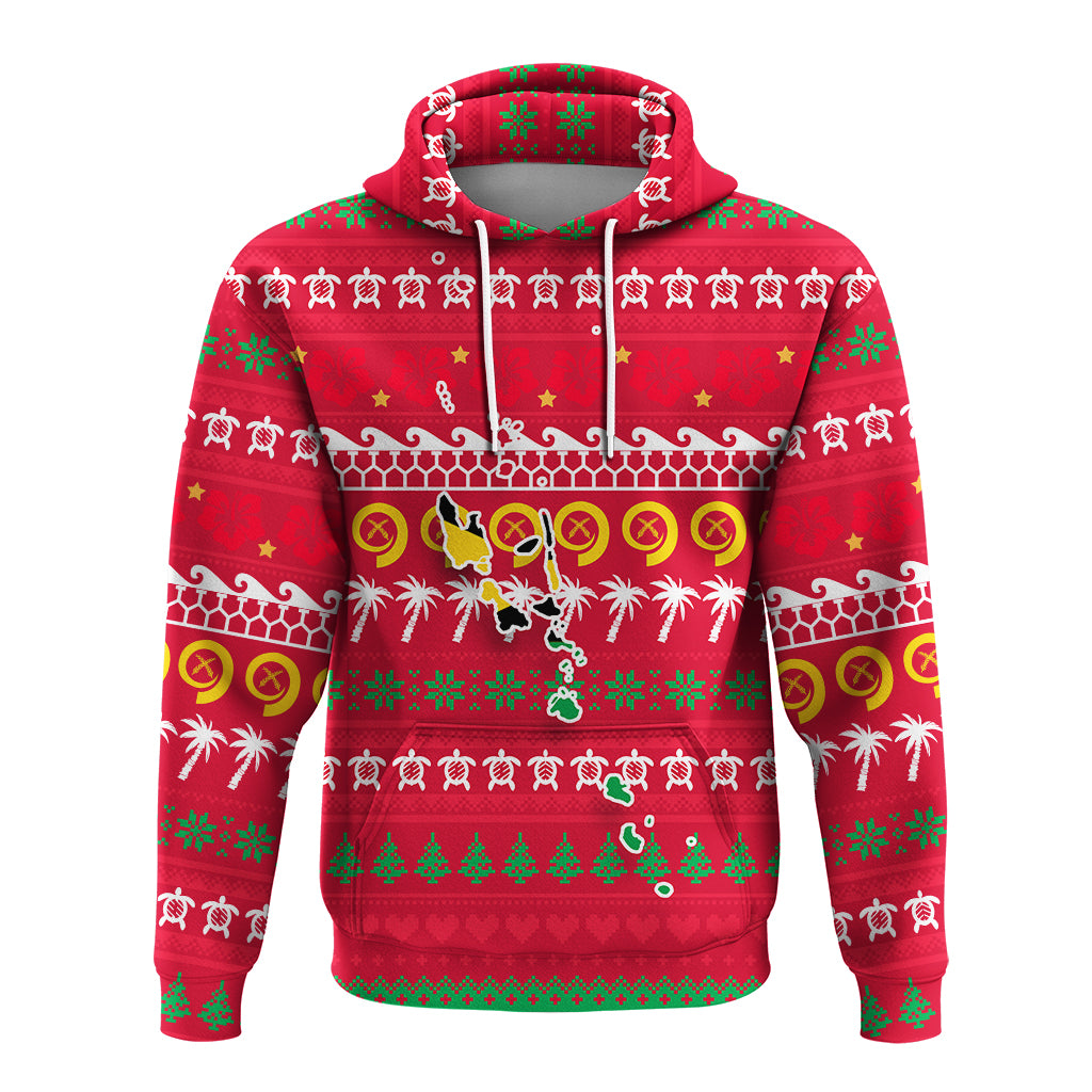 Vanuatu Christmas Hoodie Ugly Christmas LT12 - Polynesian Pride