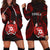 Tonga Pattern Hoodie Dress Always Proud LT13 Red - Polynesian Pride