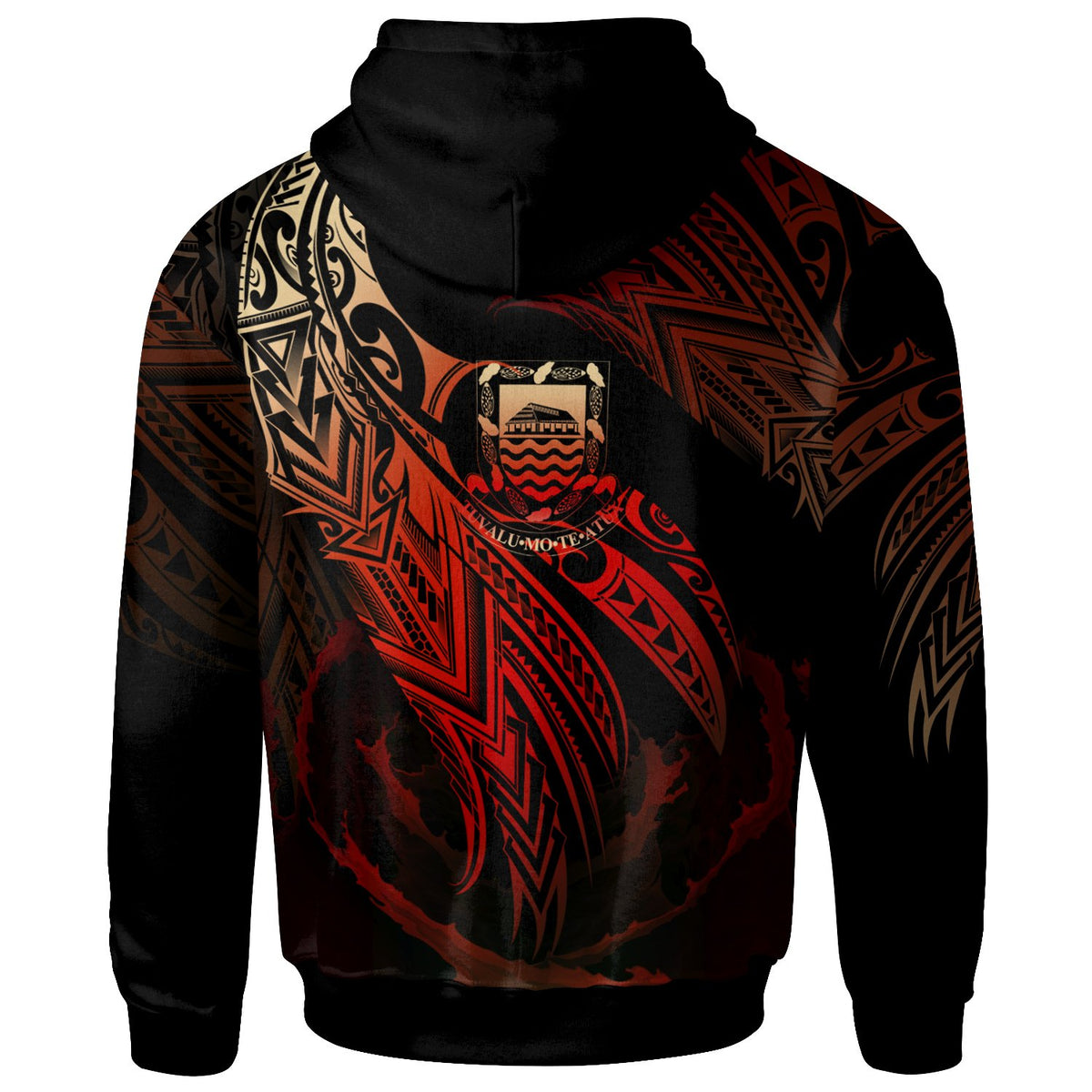 Tuvalu Polynesian Hoodie Legend Red Version - Polynesian Pride
