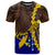 Papua New Guinea Manus Province Polynesian Custom T Shirt Tribal Wave Tattoo Unisex Blue - Polynesian Pride