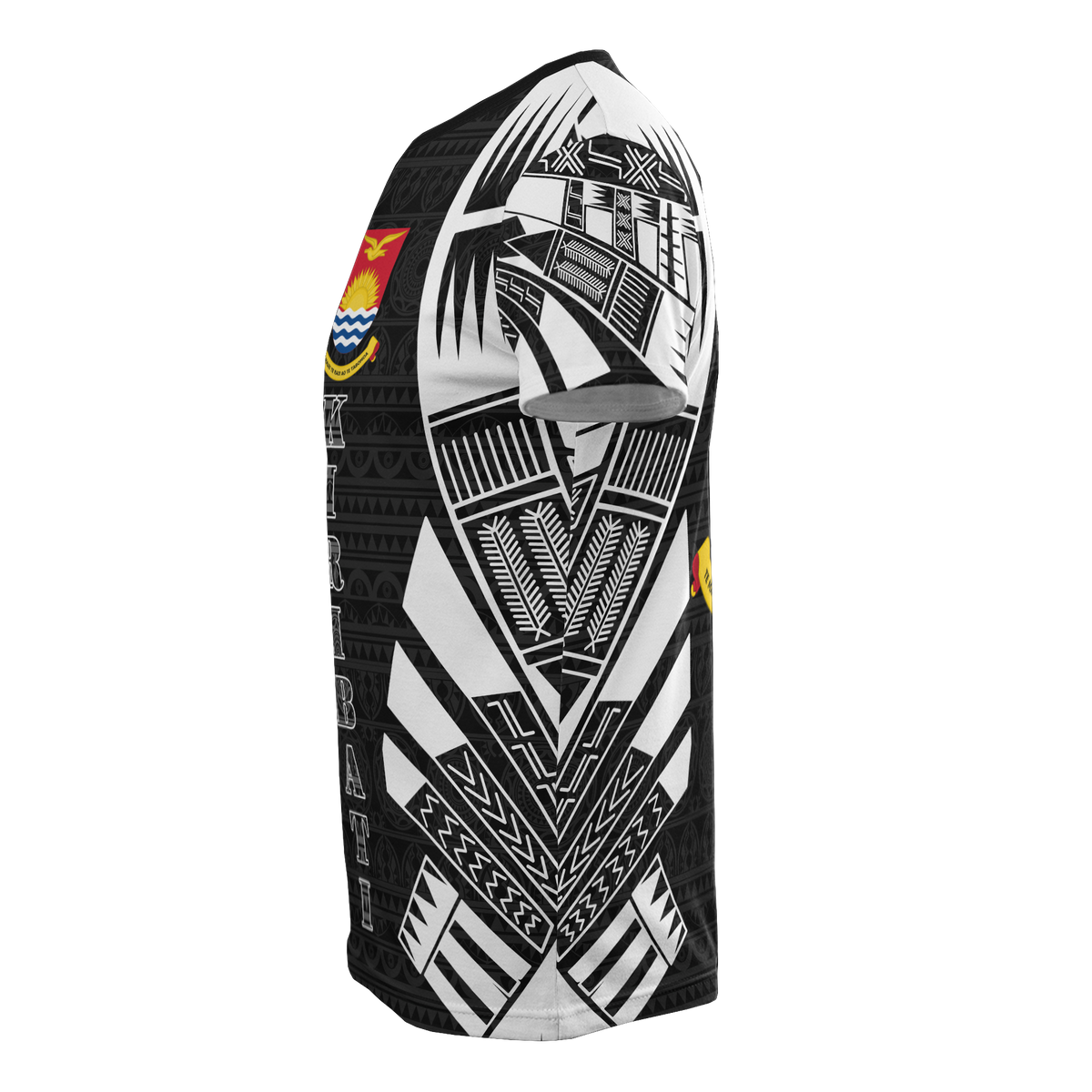 Kiribati T Shirt Kiribati Coat Of Arms Polynesian Tattoo Style - Polynesian Pride