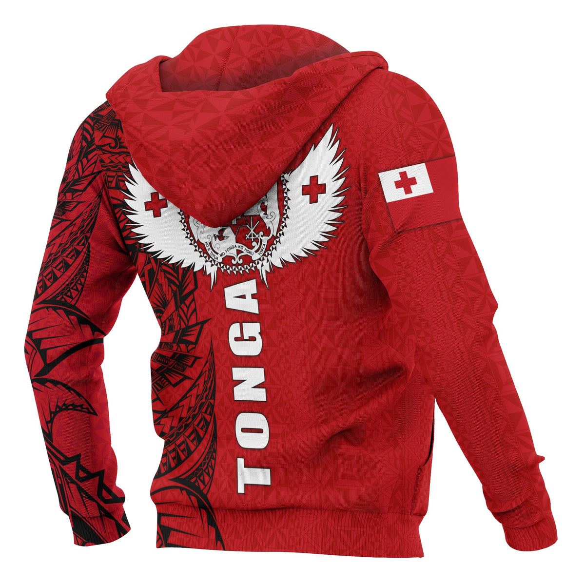 Tonga Polynesian Zip up Hoodie Tonga Wings - Polynesian Pride