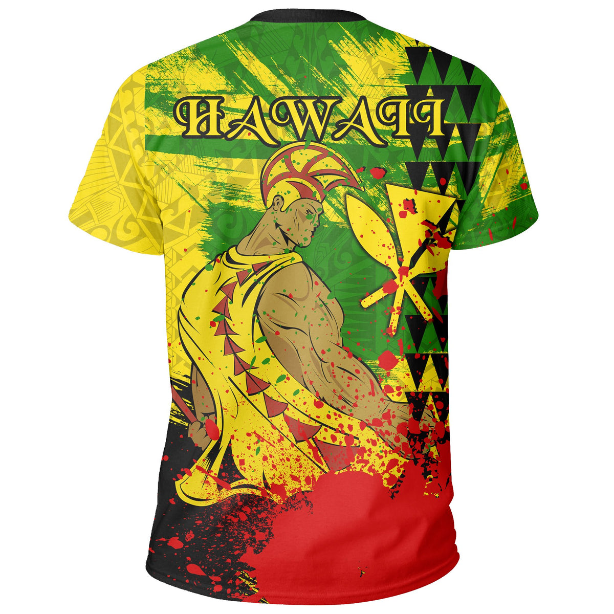 Hawaii Reggae Kanaka Maoli Warrior Spearhead T Shirt - Polynesian Pride