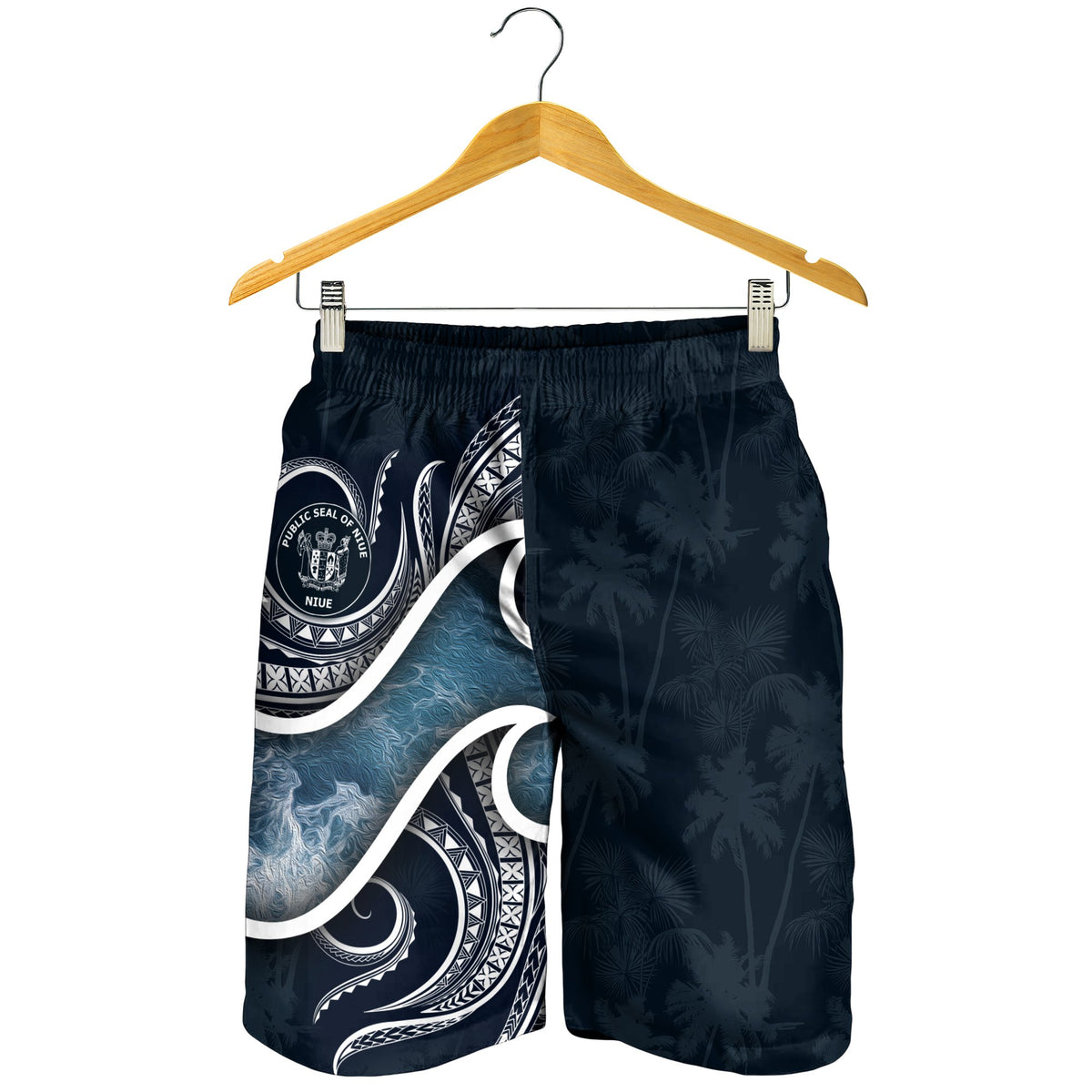 Niue Polynesian Men's Shorts - Ocean Style - Polynesian Pride