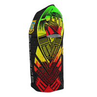 Tuvalu T Shirt Tuvaluan Coat of Arms Polynesian Tattoo Reggae Style - Polynesian Pride