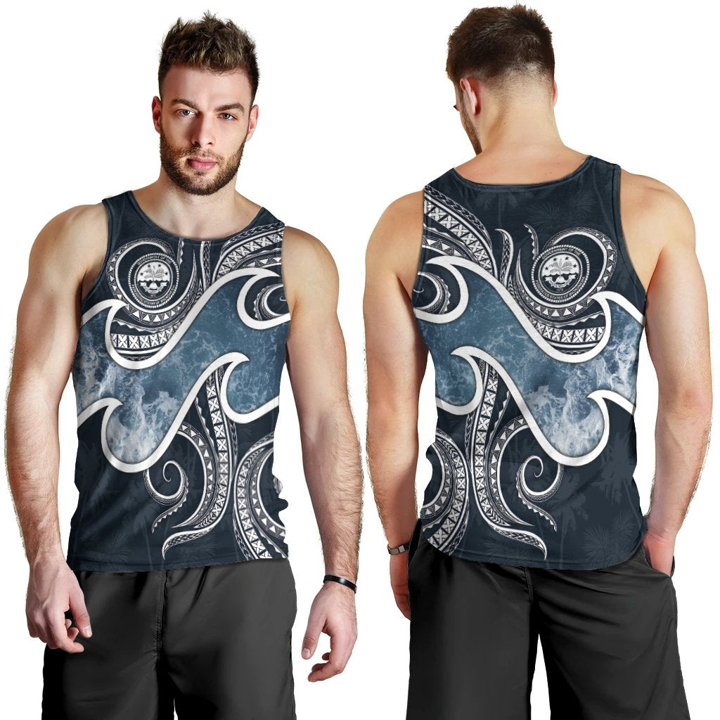 FSM Islands Polynesian Men's Tank Top - Ocean Style - Polynesian Pride