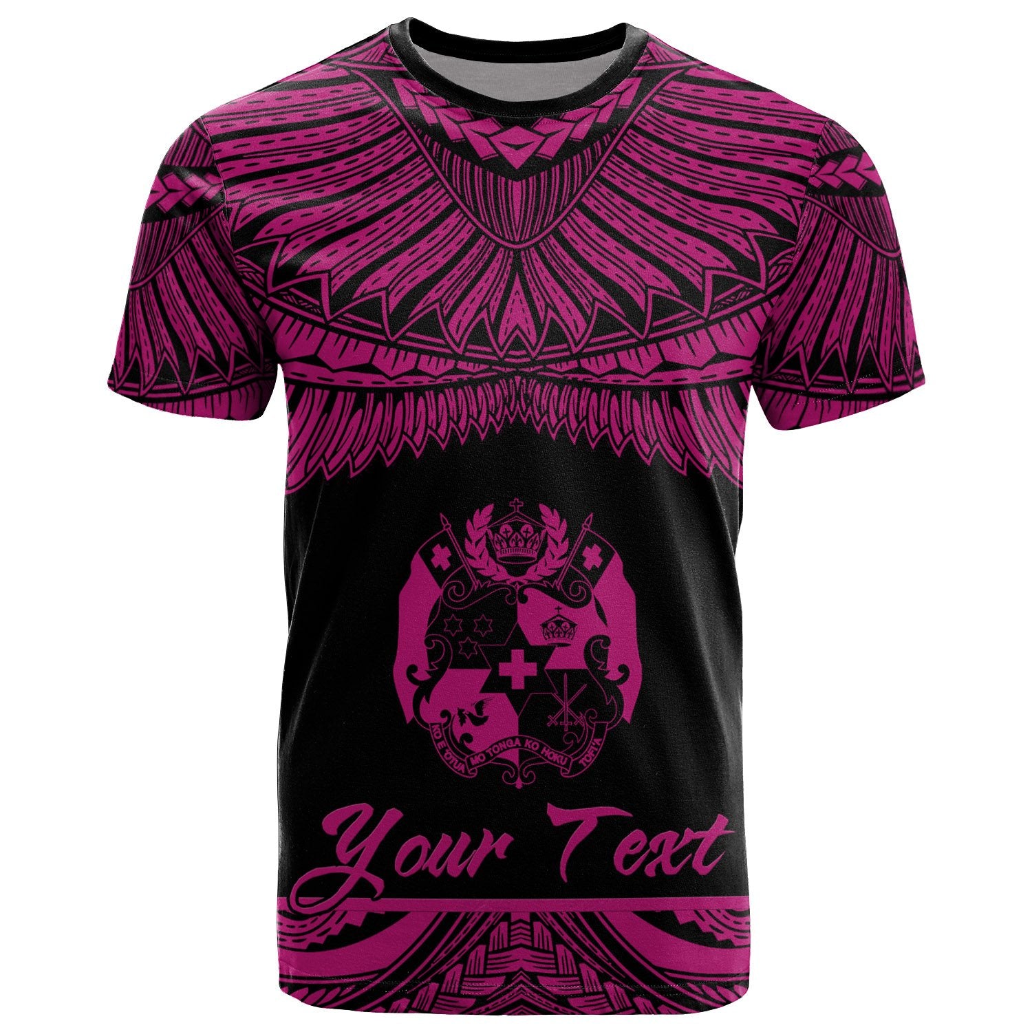 Tonga Polynesian Custom T Shirt Tonga Pride Pink Version Unisex Pink - Polynesian Pride