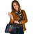 Nauru Polynesian Shoulder Hand Bag - Blue Turtle Hibiscus - Polynesian Pride