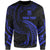 Tuvalu Polynesian Custom Personalised Sweater - Blue Tribal Wave Unisex Blue - Polynesian Pride