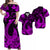 His And Her Hawaiian Matching Outfits Hawaii Matching Dress and Hawaiian Shirt Polynesia Purple Fish Hook LT13 Purple - Polynesian Pride