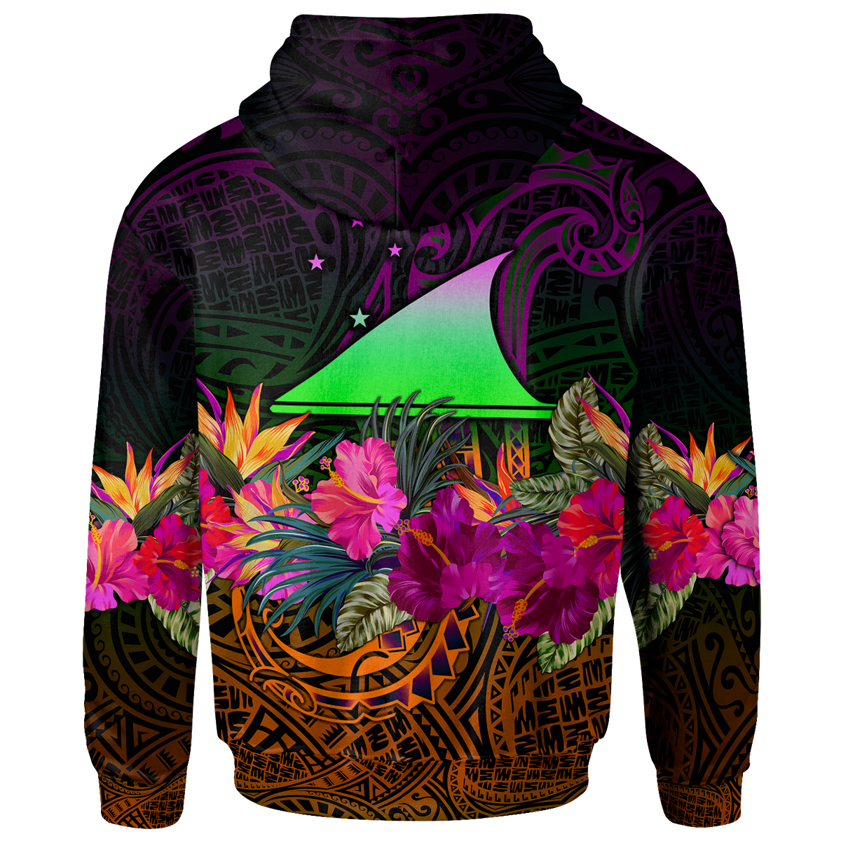 Tokelau Hoodie Summer Hibiscus - Polynesian Pride