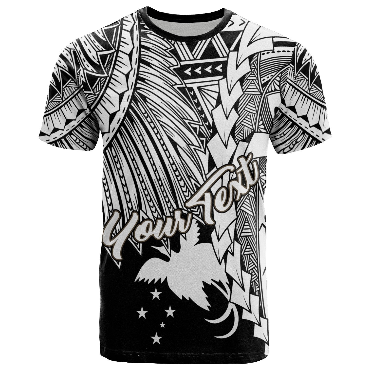 Papua New Guinea Polynesian Custom T Shirt Tribal Wave Tattoo White Unisex White - Polynesian Pride