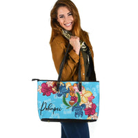Pohnpei Leather Tote - Tropical Style - Polynesian Pride