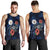 Niue Polynesian Men Tank Top - Blue Turtle Hibiscus Blue - Polynesian Pride