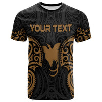Papua New Guinea Polynesian Custom T Shirt PNG Spirit Gold Unisex Gold - Polynesian Pride