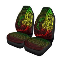 Samoa Car Seat Covers - Custom Personalised Polynesian Pattern Style Reggae Color - Polynesian Pride