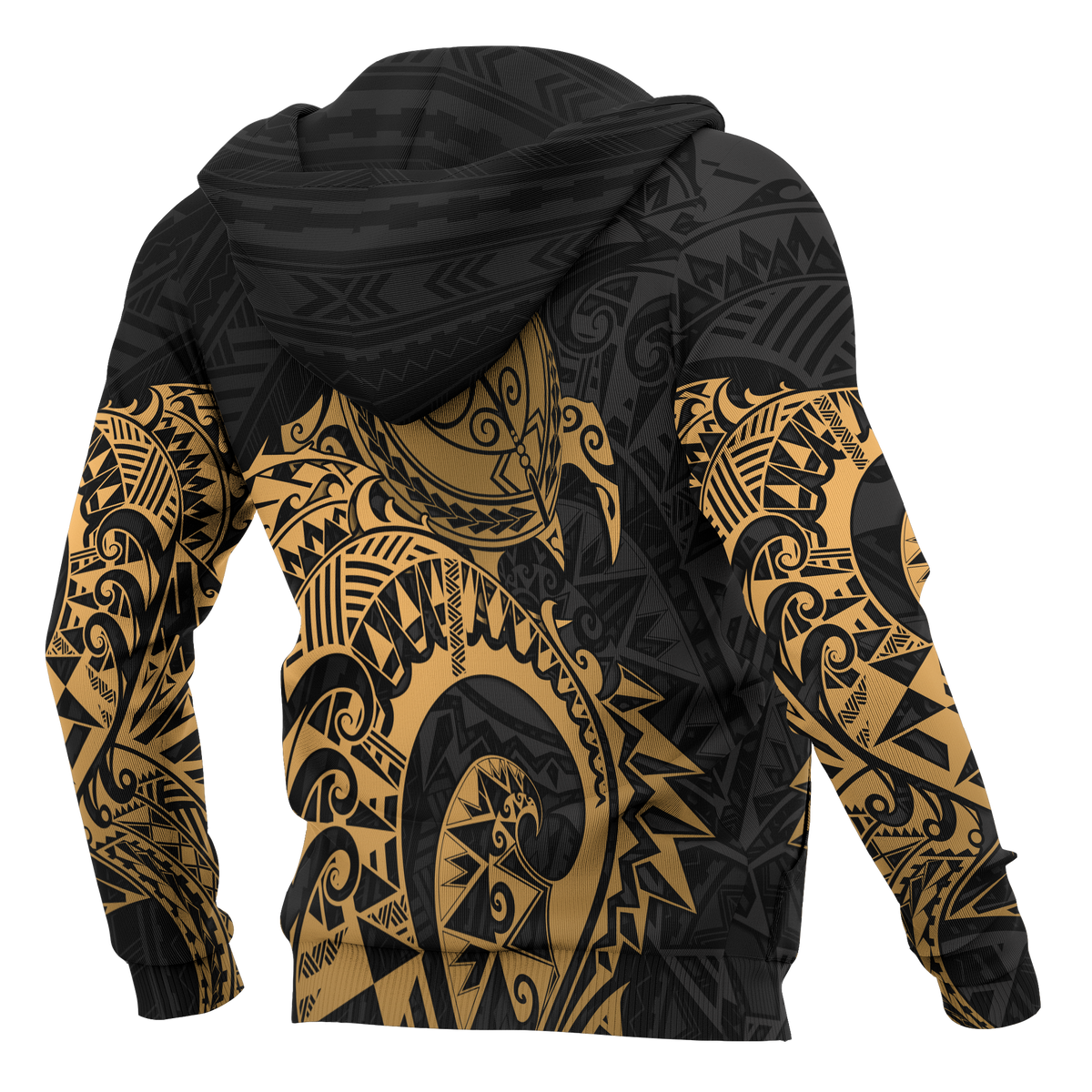 American Samoa Hoodie Polynesian Turtle (Golden) - Polynesian Pride