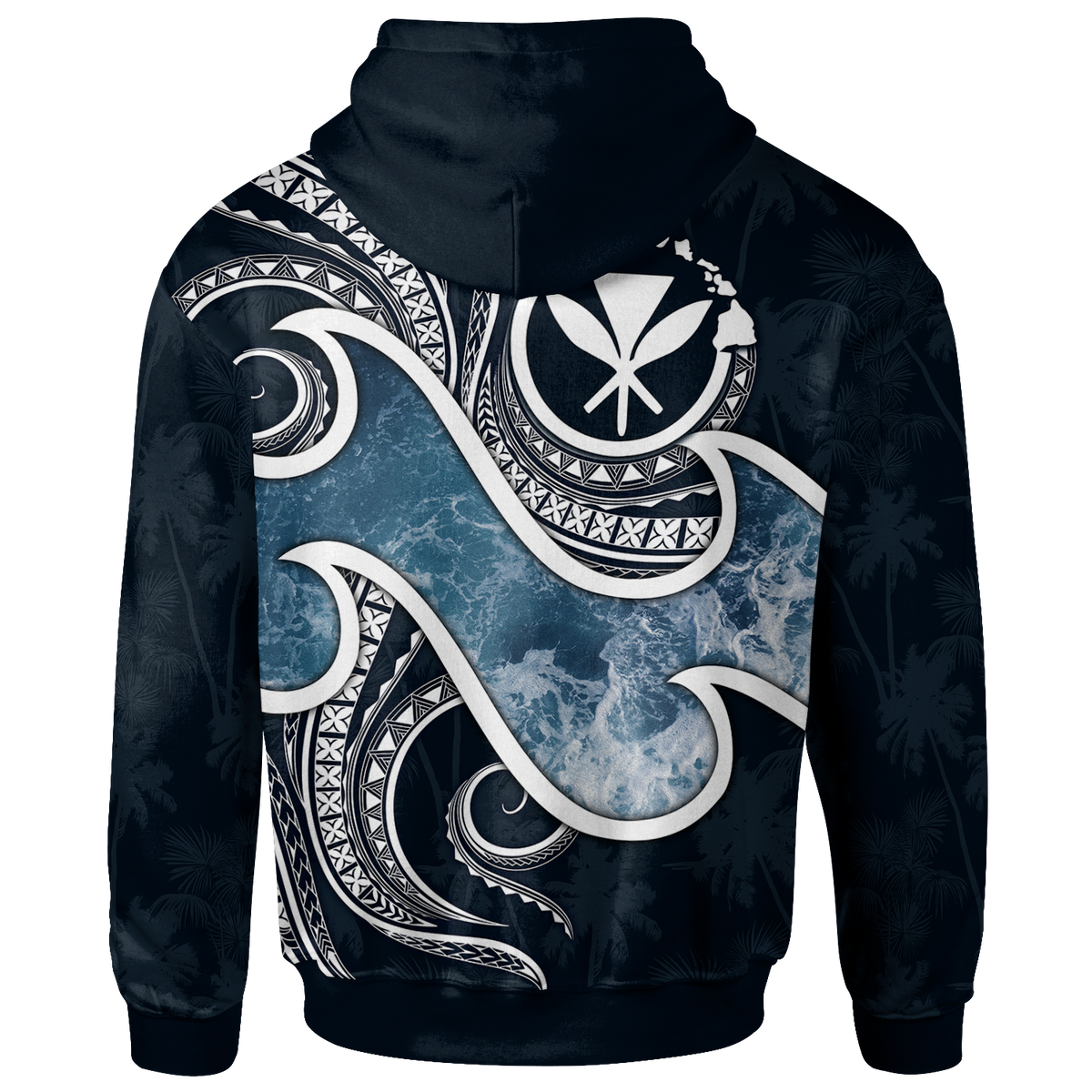 Polynesian Hawaii Hoodie Ocean Style - Polynesian Pride
