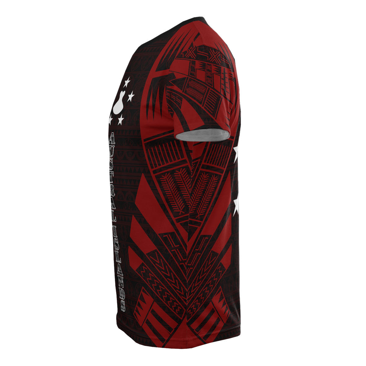 Austral Islands T Shirt Austral Islands FLag Polynesian Tattoo Red Style - Polynesian Pride