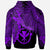 Polynesian Hawaii Zip up Hoodie Tribal Wave Tattoo Purple - Polynesian Pride