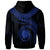 Nauru Polynesian Zip up Hoodie Nauru Waves (Blue) - Polynesian Pride