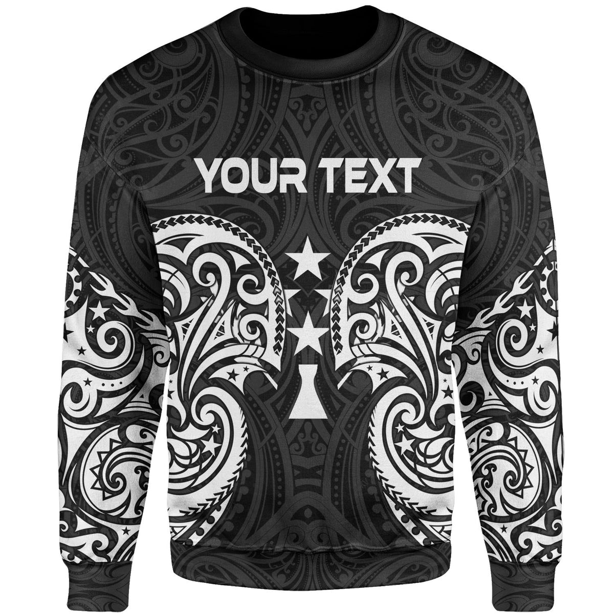 Kosrae Polynesian Custom Personalised Sweater - Spirit Style White Unisex White - Polynesian Pride