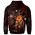 Niue Polynesian Zip up Hoodie Legend of Niue (Red) - Polynesian Pride