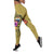 Samoa Polynesian Legging - Floral With Seal Gold Yellow - Polynesian Pride