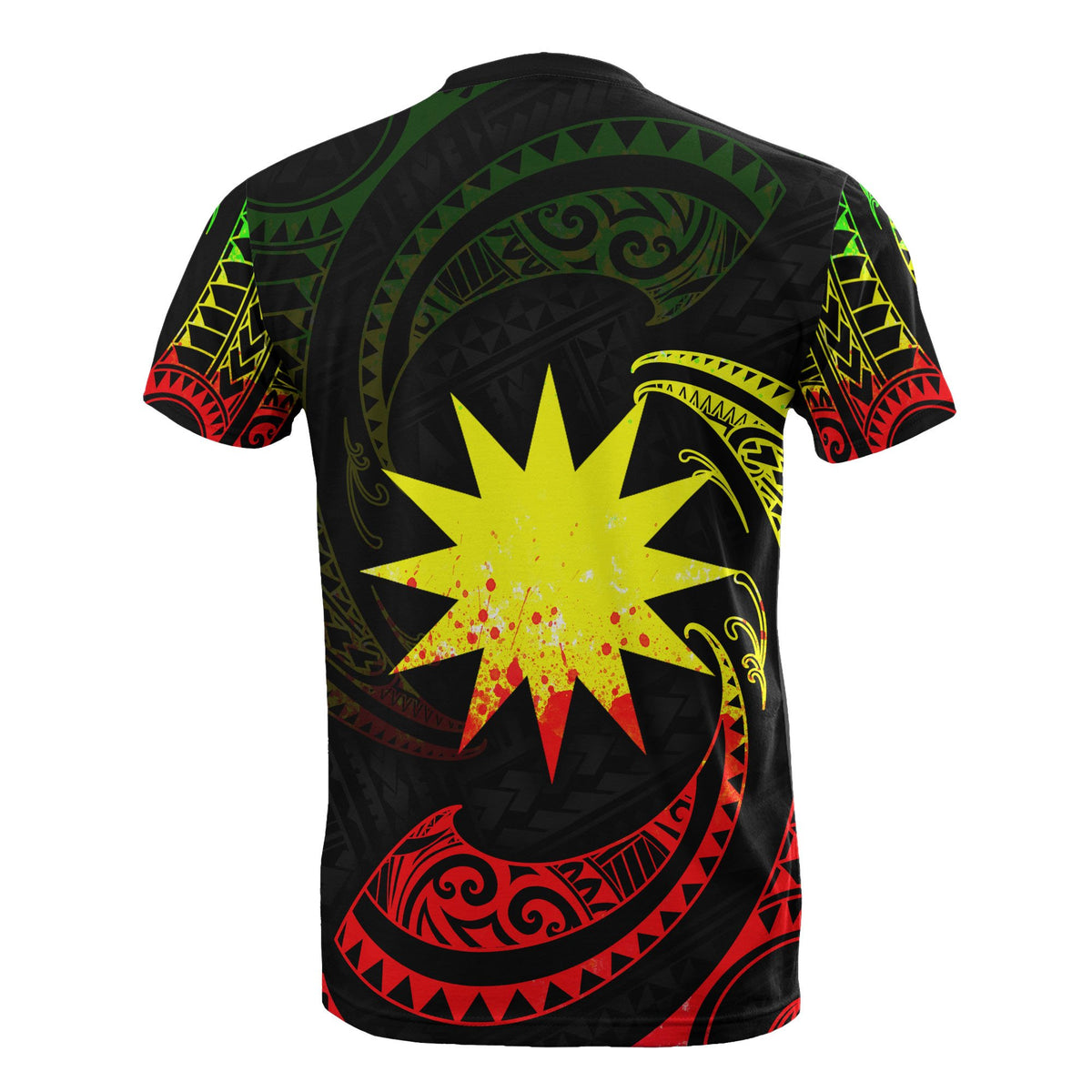 Nauru Polynesian Custom T Shirt Reggae Tribal Wave - Polynesian Pride