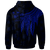 Fiji Hoodie Polynesian Wings (Blue) - Polynesian Pride