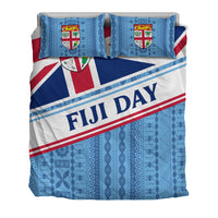 Fiji Day Bedding Set - Tapa Pattern With Flag - LT12 - Polynesian Pride