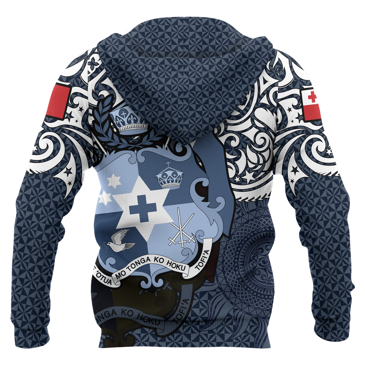 Tonga Polynesian Hoodie (Zip up) Tongan Pride (Blue) - Polynesian Pride