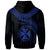 Wallis and Futuna Polynesian Hoodie Wallis and Futuna Waves (Blue) - Polynesian Pride