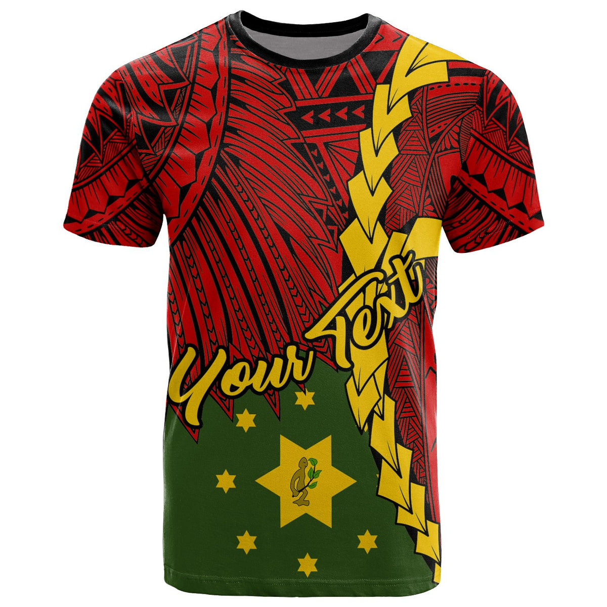 Papua New Guinea Eastern Highlands Province Polynesian Custom T Shirt Tribal Wave Tattoo Unisex RED - Polynesian Pride