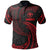 Hawaii Polynesian Polo Shirt Red Tribal Wave Unisex Red - Polynesian Pride