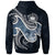 Samoa Polynesian Zip up Hoodie Ocean Style - Polynesian Pride