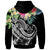 Fiji Polynesian Hoodie Summer Plumeria (Black) - Polynesian Pride