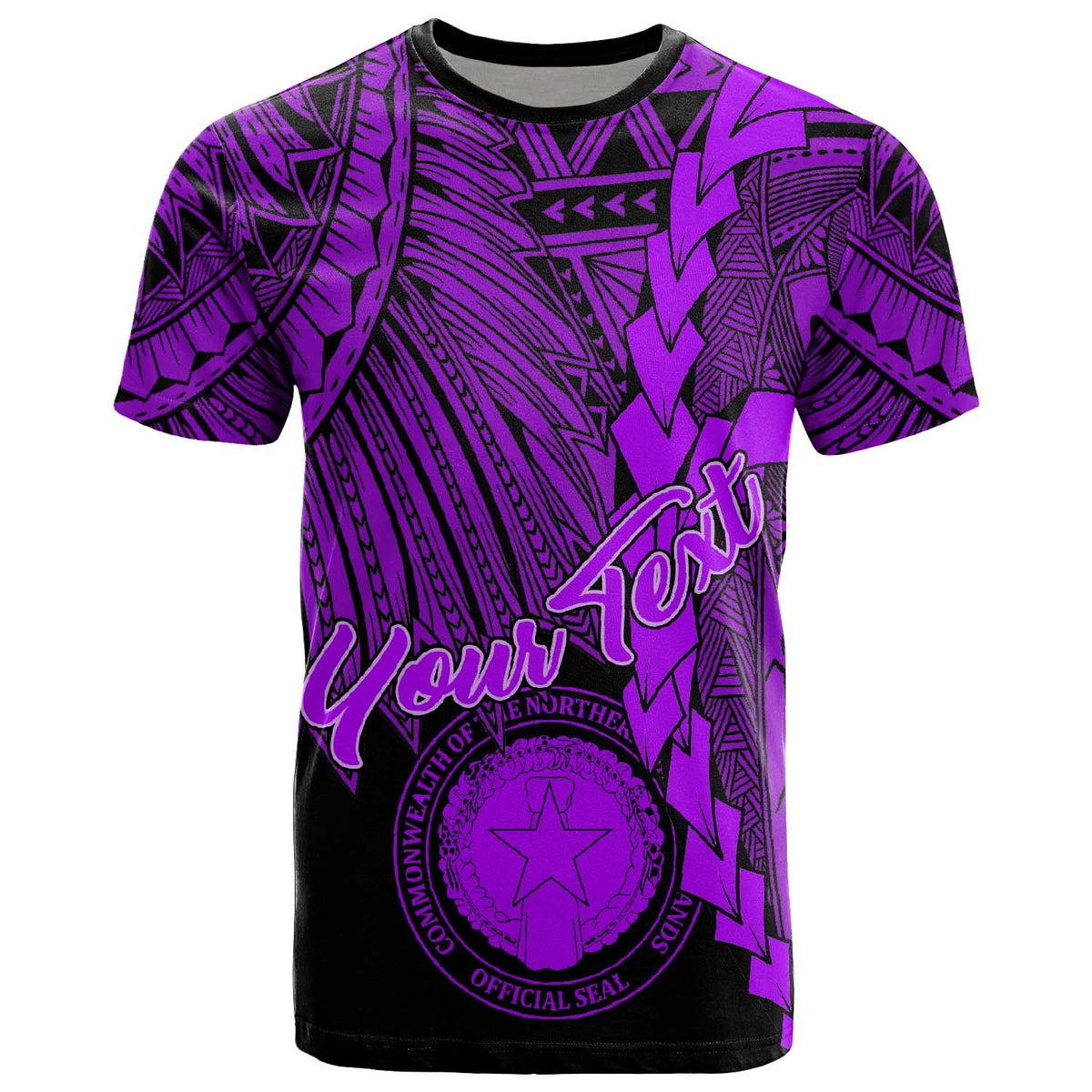 Northern Mariana Islands Polynesian Custom T Shirt Tribal Wave Tattoo Purple Unisex Purple - Polynesian Pride