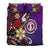 Northern Mariana Bedding Set - Tribal Flower With Special Turtles Purple Color - Polynesian Pride