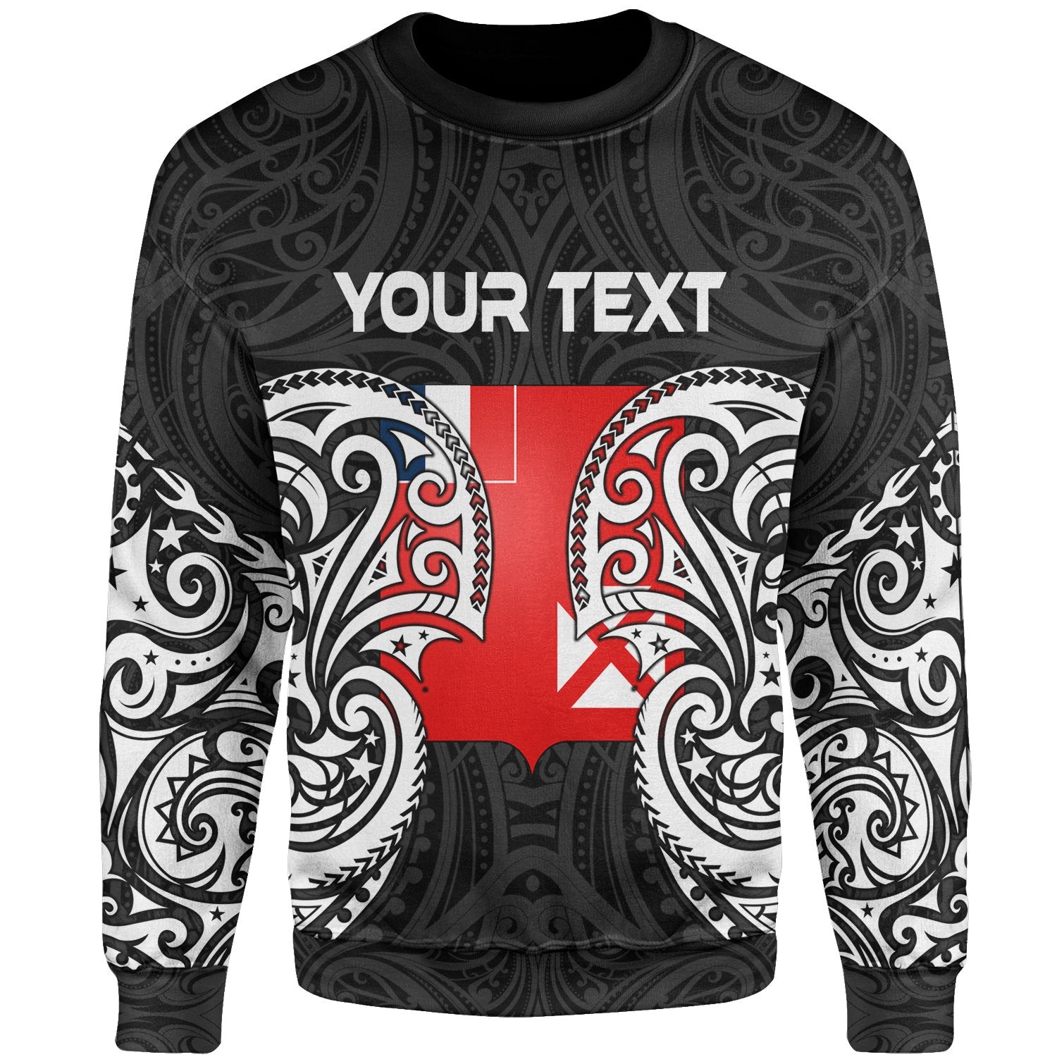 Wallis and Futuna Polynesian Custom Personalised Sweater - Spirit Style White Unisex White - Polynesian Pride